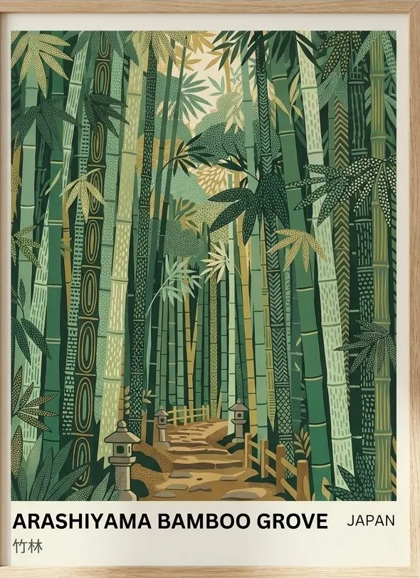 Bamboo Grove, art print