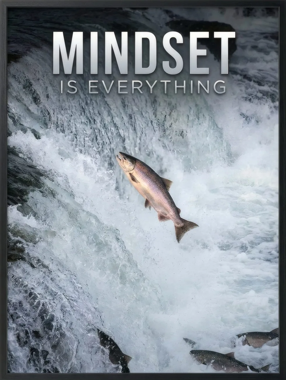 Mindset, Salmon, art print