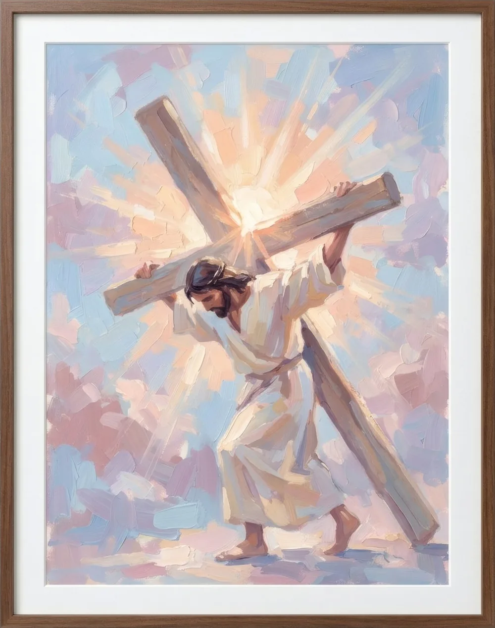 Carrying the Cross, art print