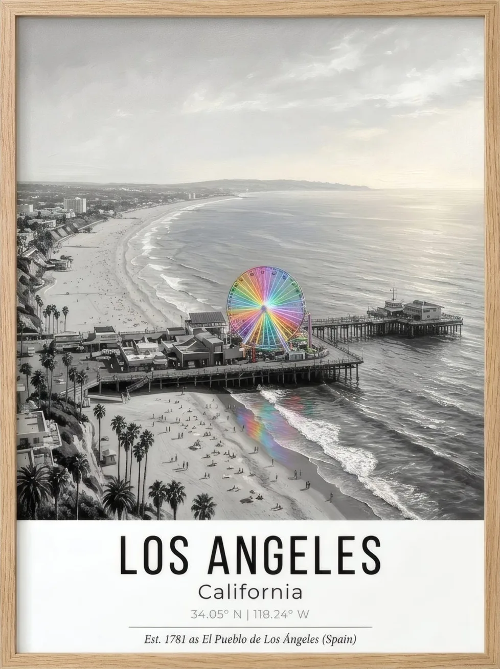 Santa Monica, art print