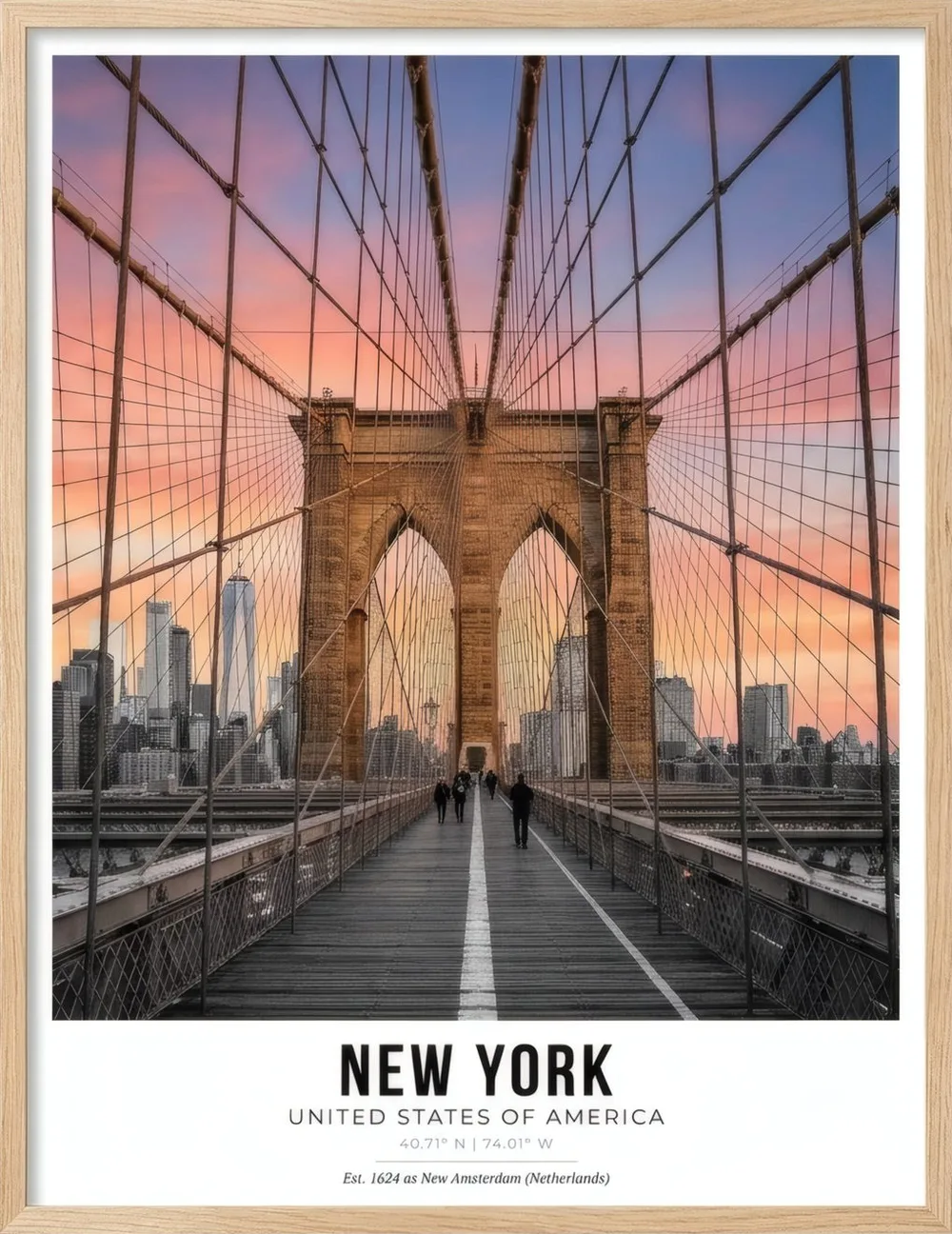 Brooklyn Bridge, art print