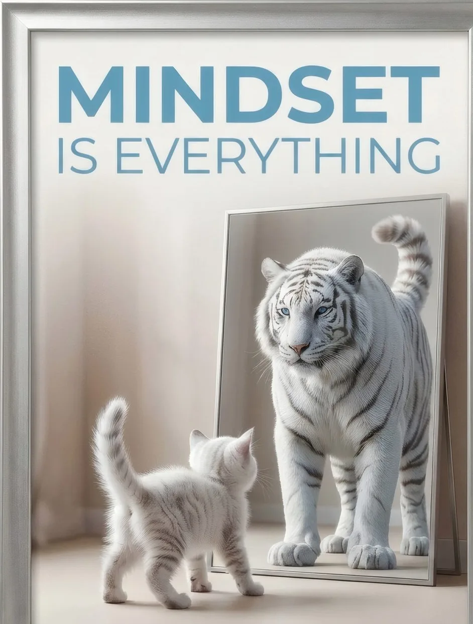 Mindset, Kitten, art print