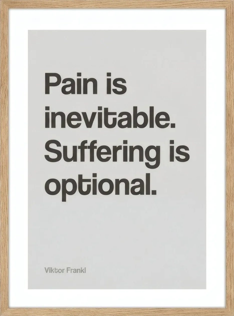 Pain Is Inevitable, art print