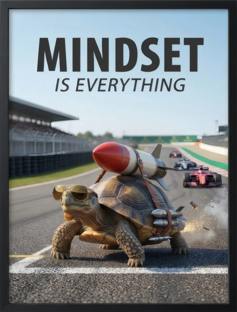 Mindset, Turtle, art print