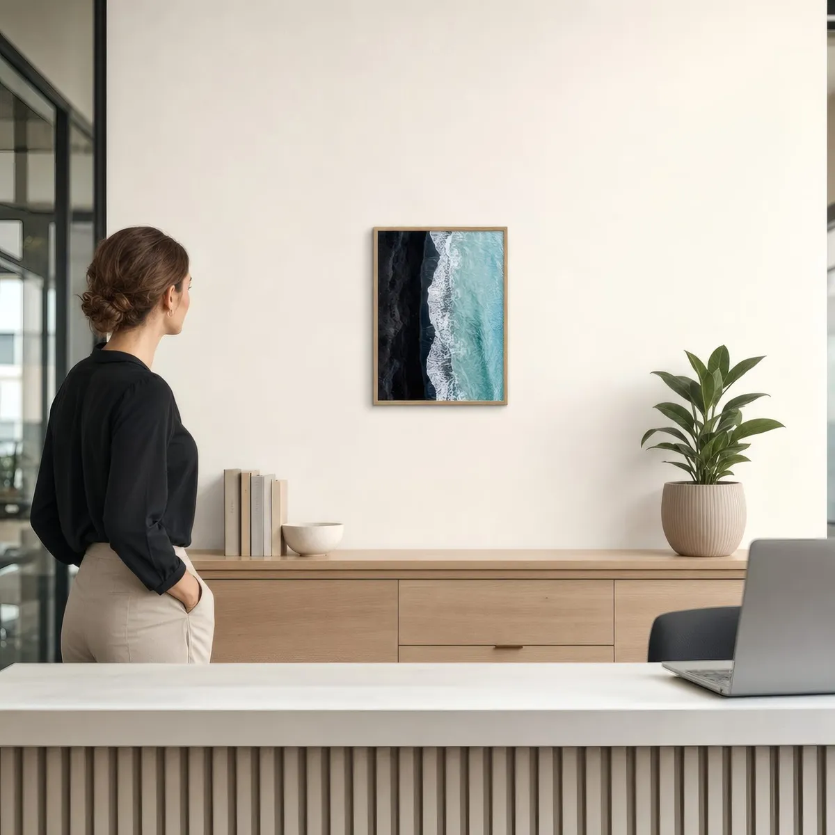 Tide Line: In a public space, from the listing. Frame not included