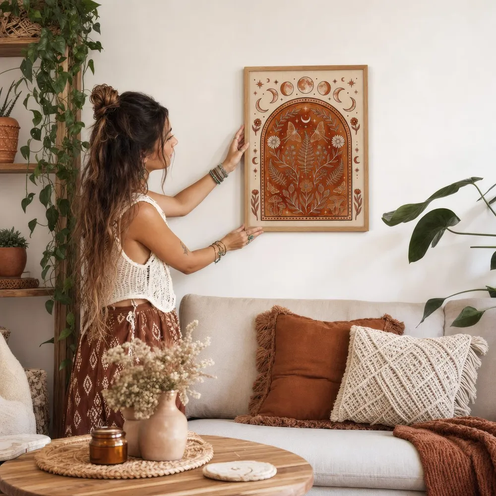 Terracotta Arch: Styled room, from the listing. Frame not included