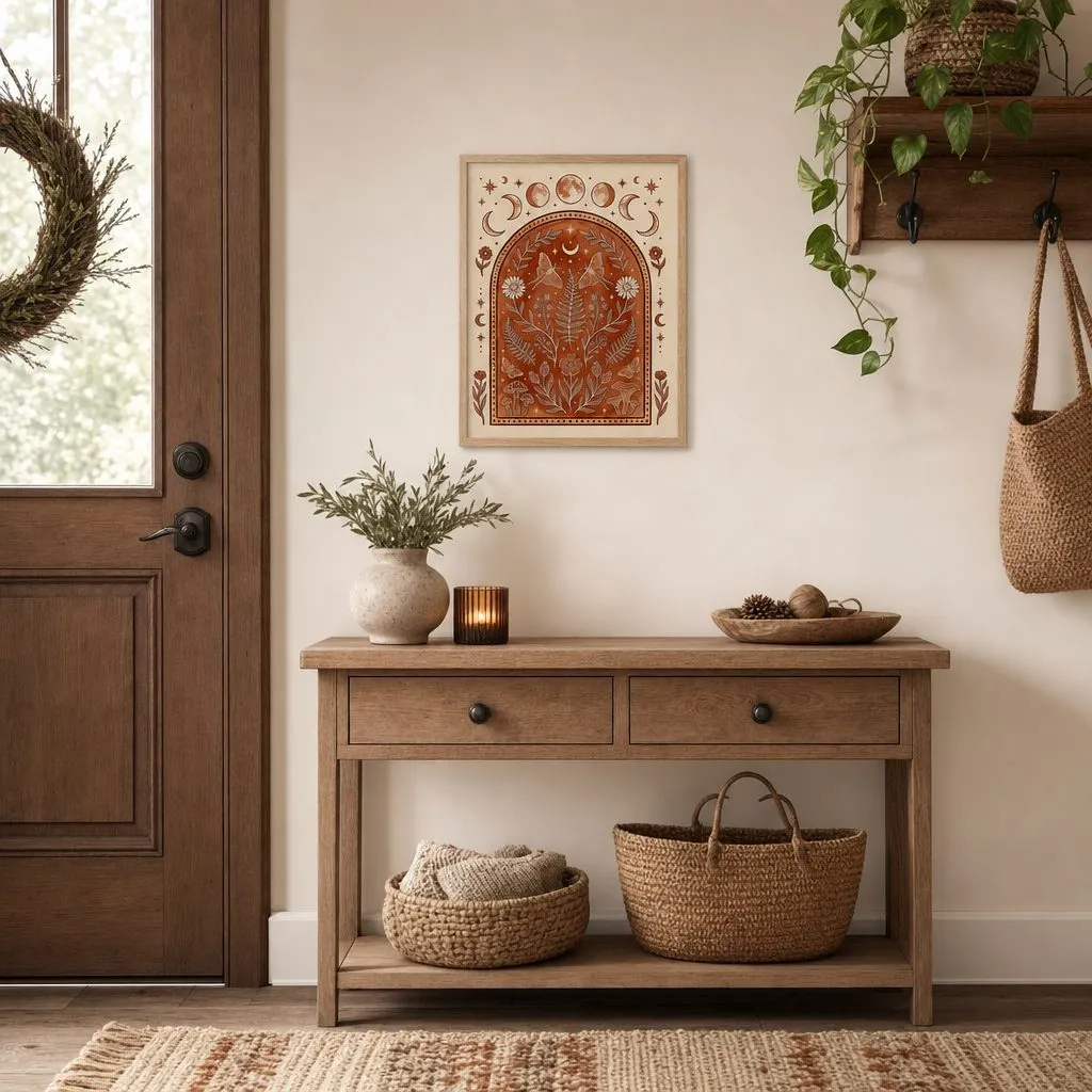 Terracotta Arch: Styled room, from the listing. Frame not included