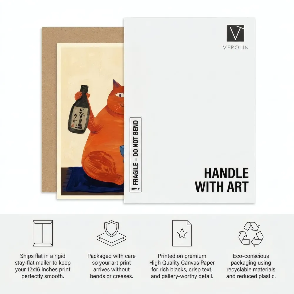 Orange Cat, Bottle: How it ships, from the listing