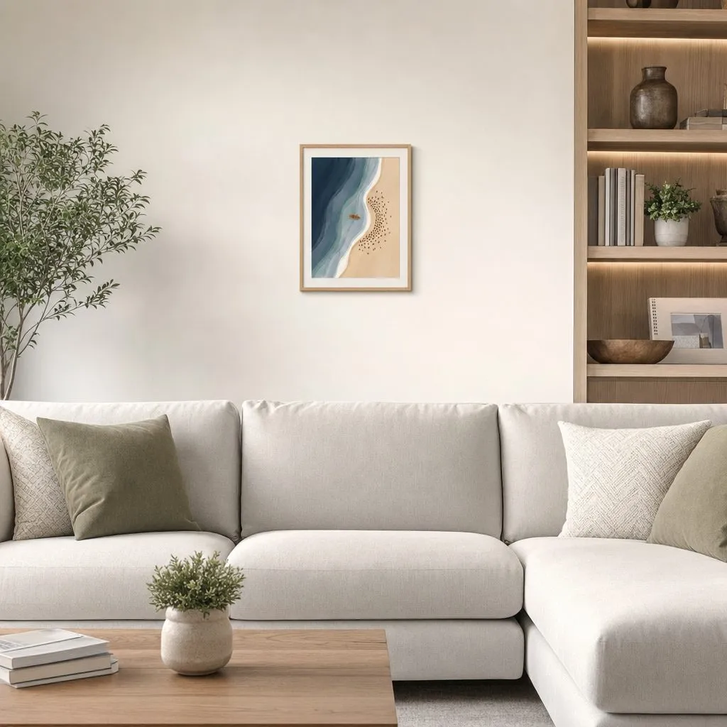 Shoreline: In a public space, from the listing. Frame not included