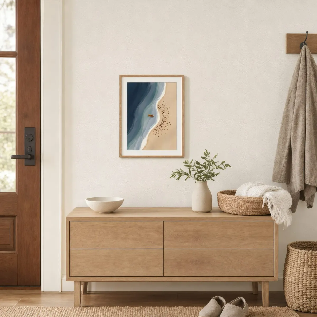 Shoreline: Styled room, from the listing. Frame not included
