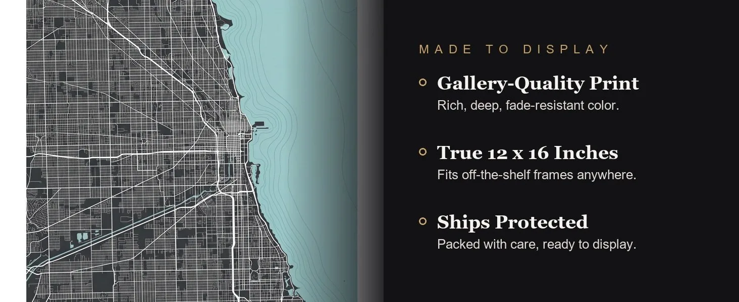 Made to display: gallery-quality print, true 12 x 16 inches, ships protected.