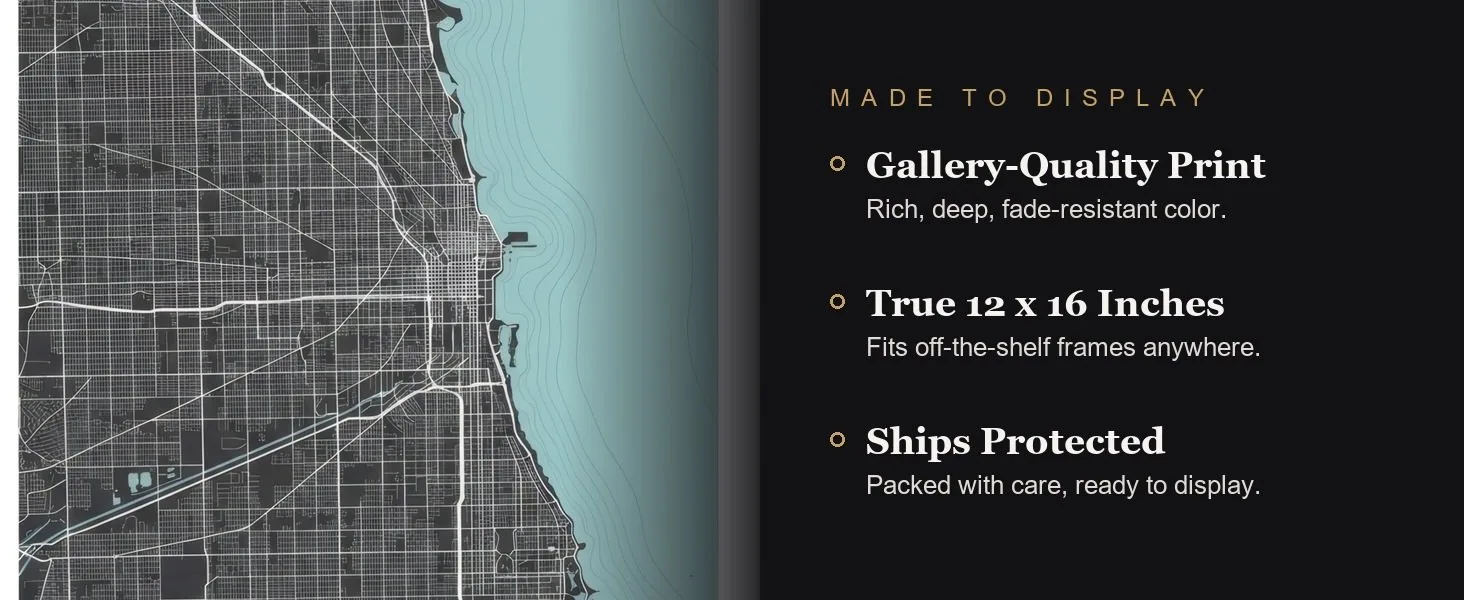 Made to display: gallery-quality print, true 12 x 16 inches, ships protected.