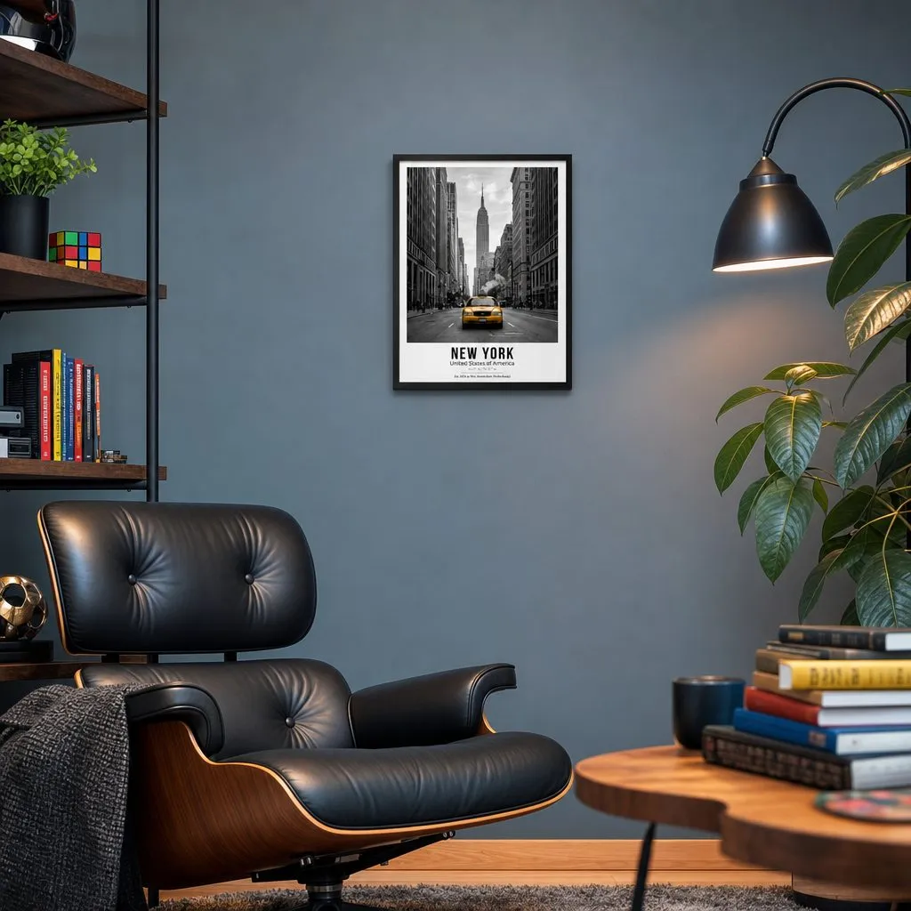 New York Avenue: In a public space, from the listing. Frame not included