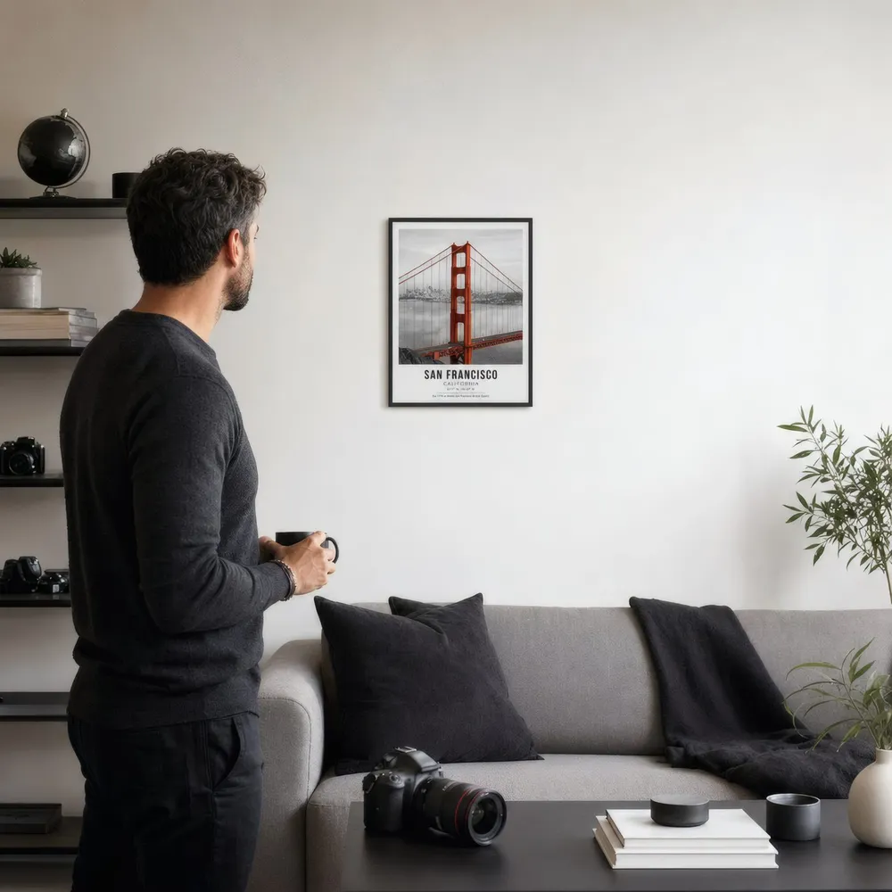 Golden Gate: Styled room, from the listing. Frame not included