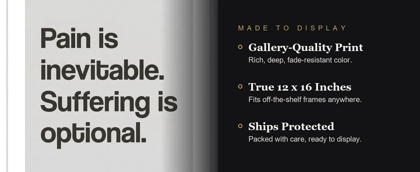 Made to display: gallery-quality print, true 12 x 16 inches, ships protected.
