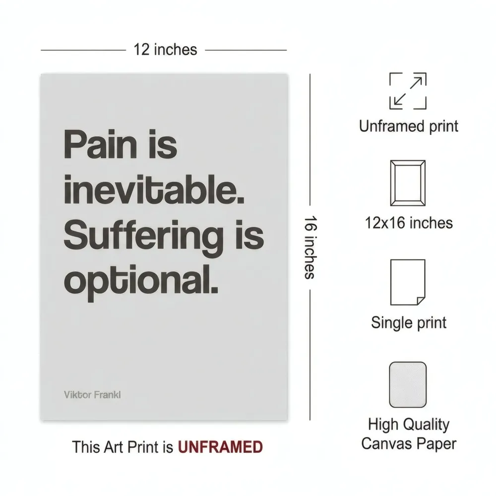 Pain Is Inevitable: Art detail, from the listing