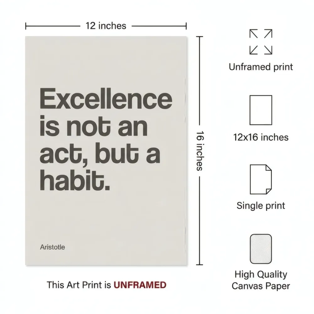 Motivational, Black and White: Art detail, from the listing
