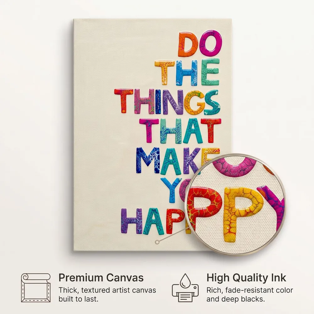 Things That Make You Happy: Materials, from the listing
