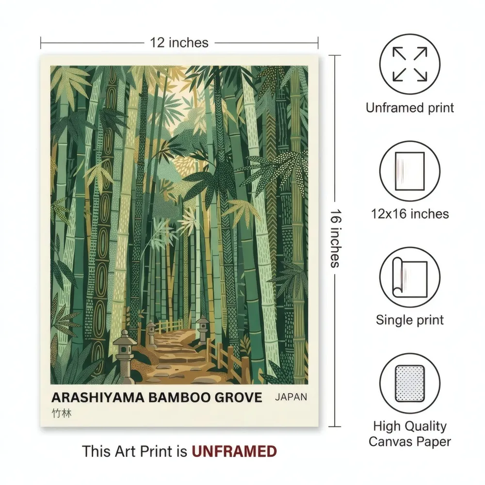 Bamboo Grove: Art detail, from the listing