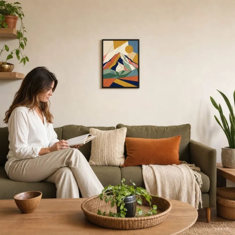 Facets: Styled room, from the listing. Frame not included