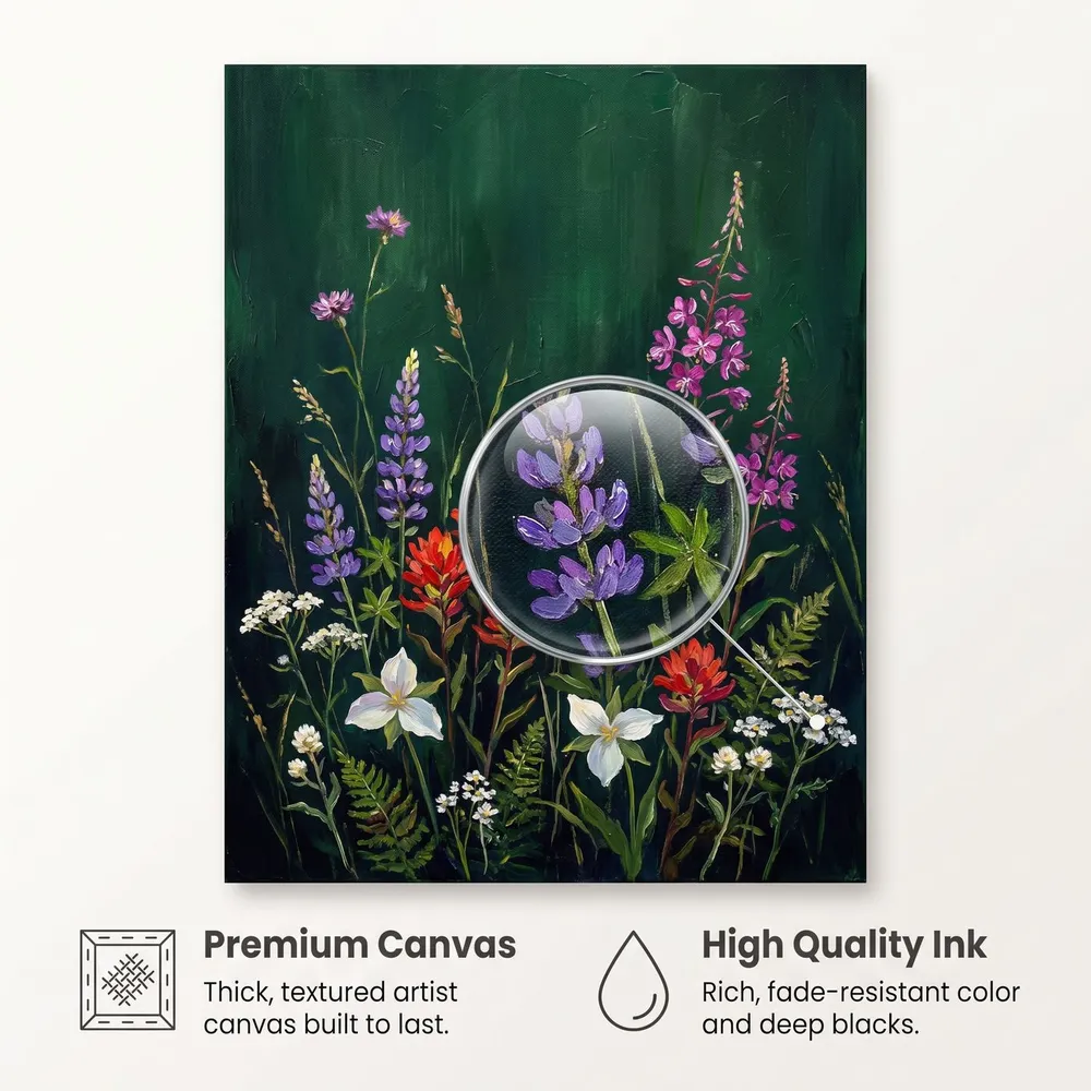 Night Meadow: Materials, from the listing