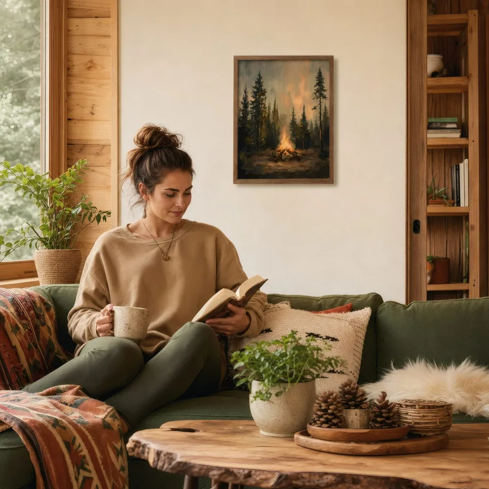 Camp Light: Styled room, from the listing. Frame not included