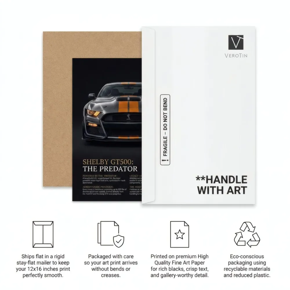 Muscle Car, Black and Orange: How it ships, from the listing