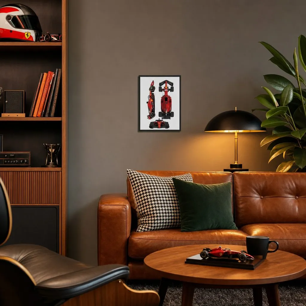Grand Prix Cars: In a public space, from the listing. Frame not included