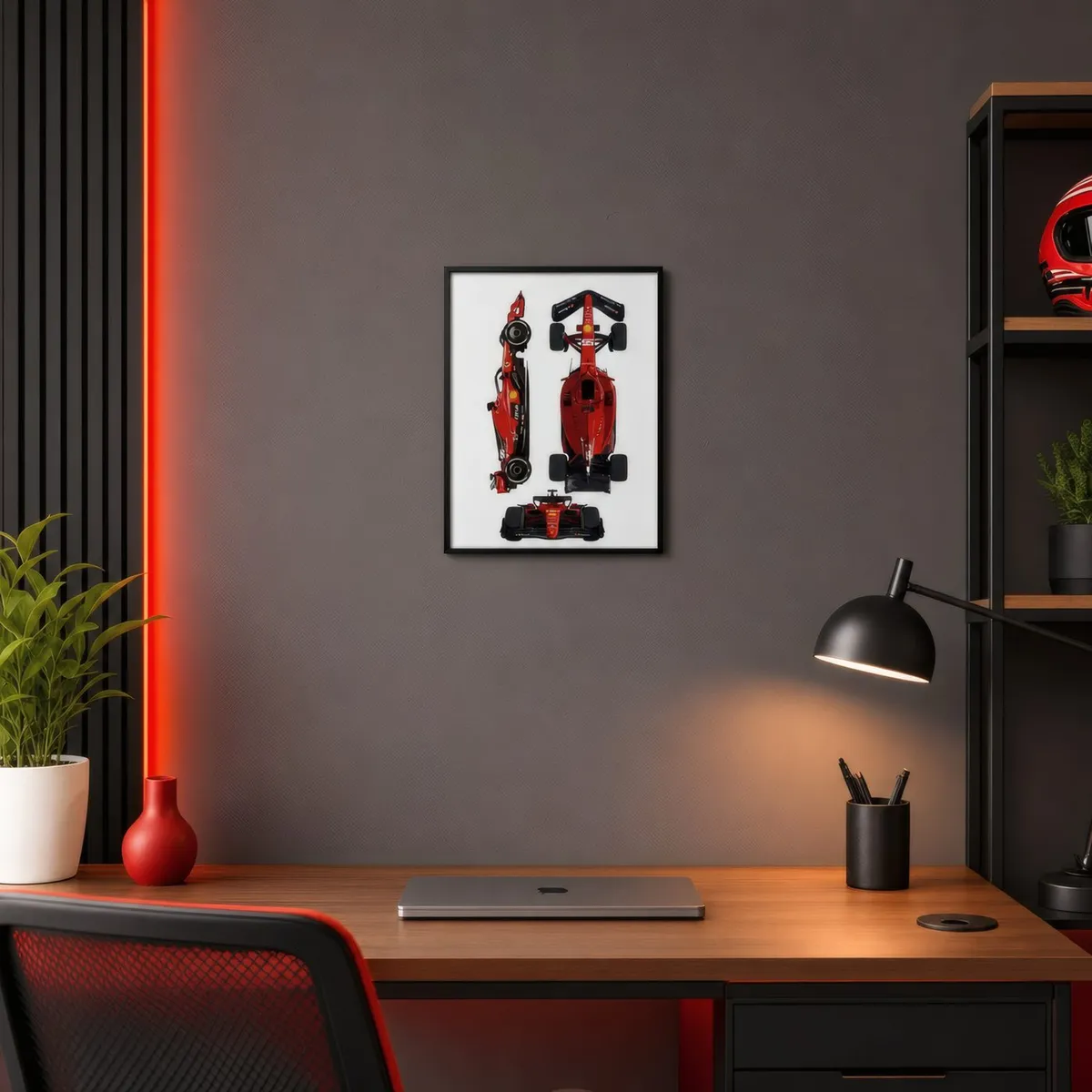 Grand Prix Cars: Styled room, from the listing. Frame not included