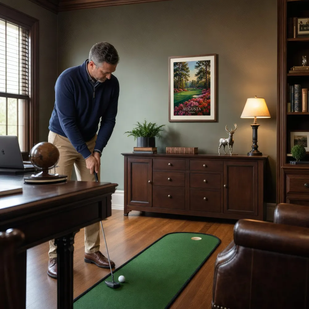 Georgia Fairway: Styled room, from the listing. Frame not included