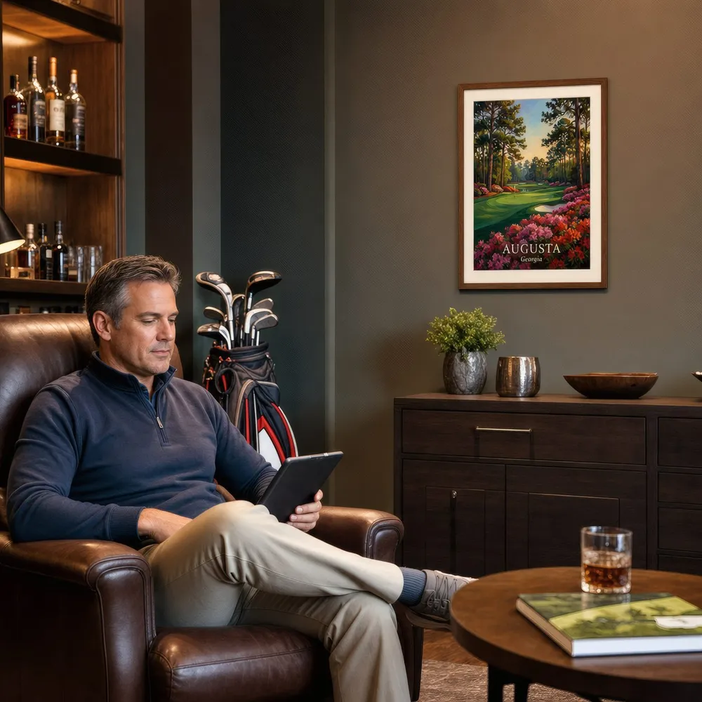 Georgia Fairway: Styled room, from the listing. Frame not included