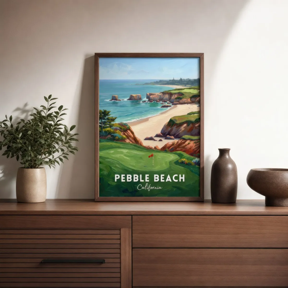 Coastal Course: Styled room, from the listing. Frame not included