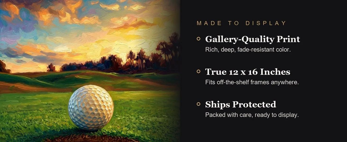 Made to display: gallery-quality print, true 12 x 16 inches, ships protected.