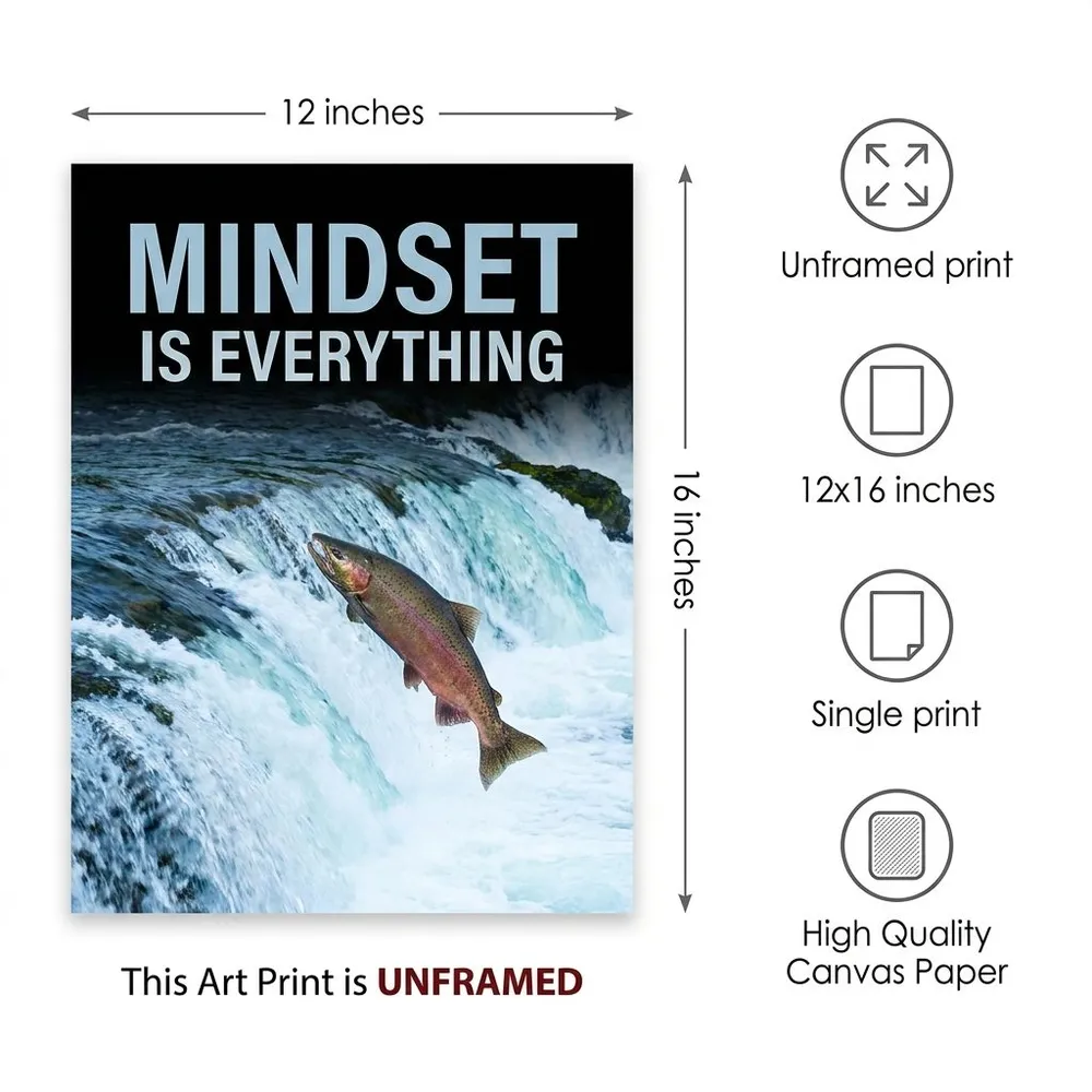 Mindset, Salmon: Art detail, from the listing