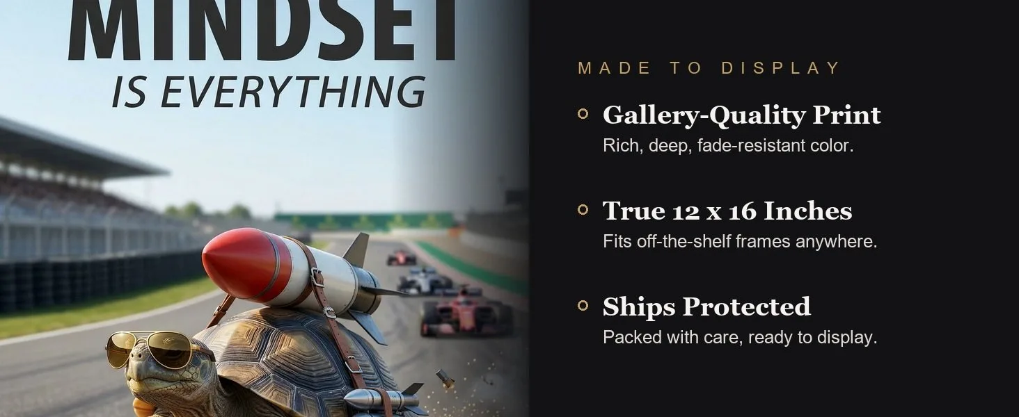 Made to display: gallery-quality print, true 12 x 16 inches, ships protected.