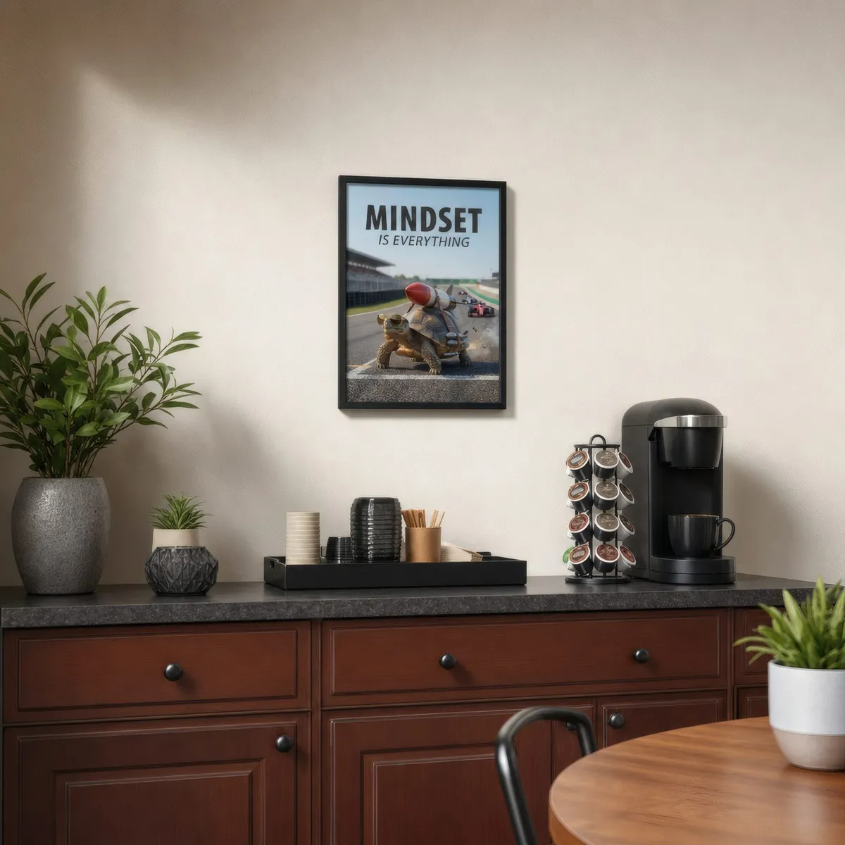 Mindset, Turtle: Styled room, from the listing. Frame not included
