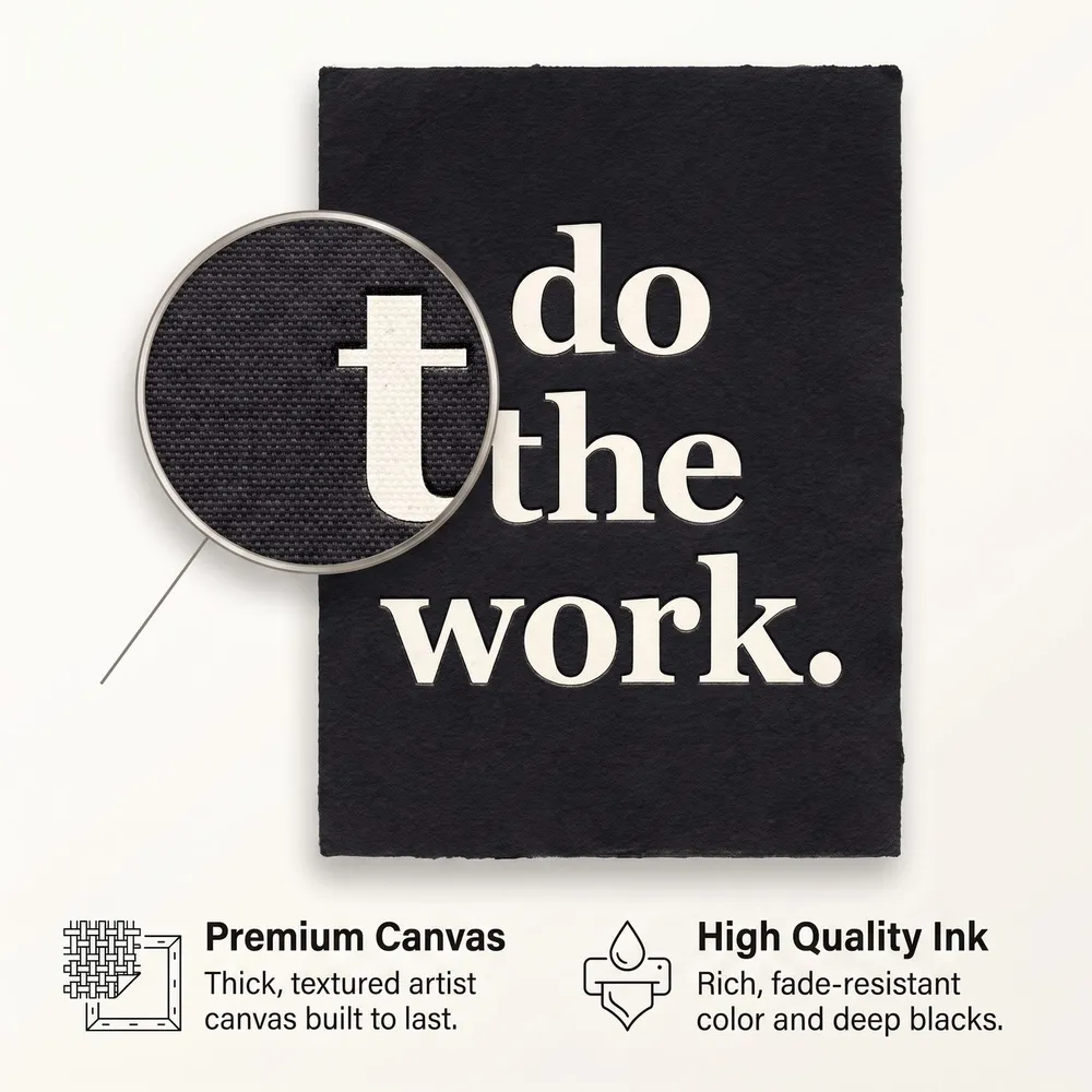 Do The Work: Materials, from the listing
