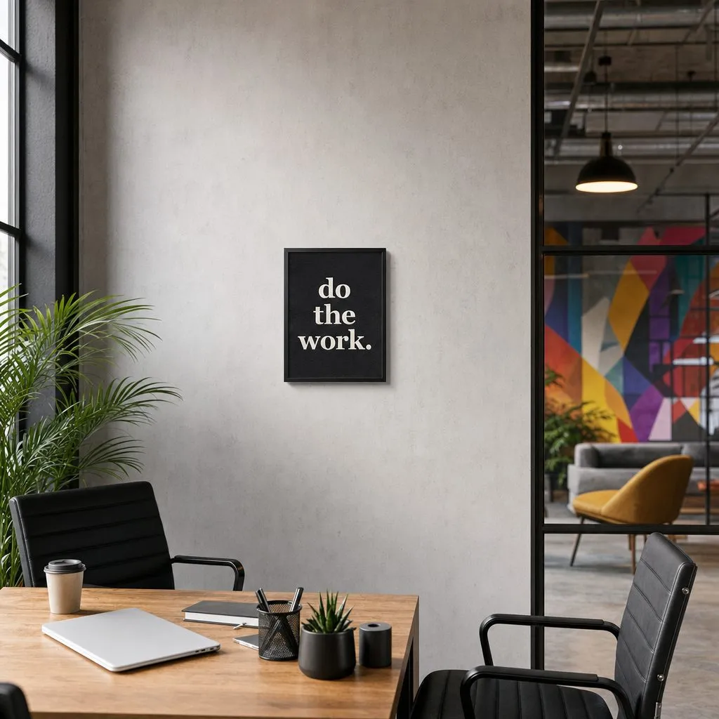 Do The Work: In a public space, from the listing. Frame not included