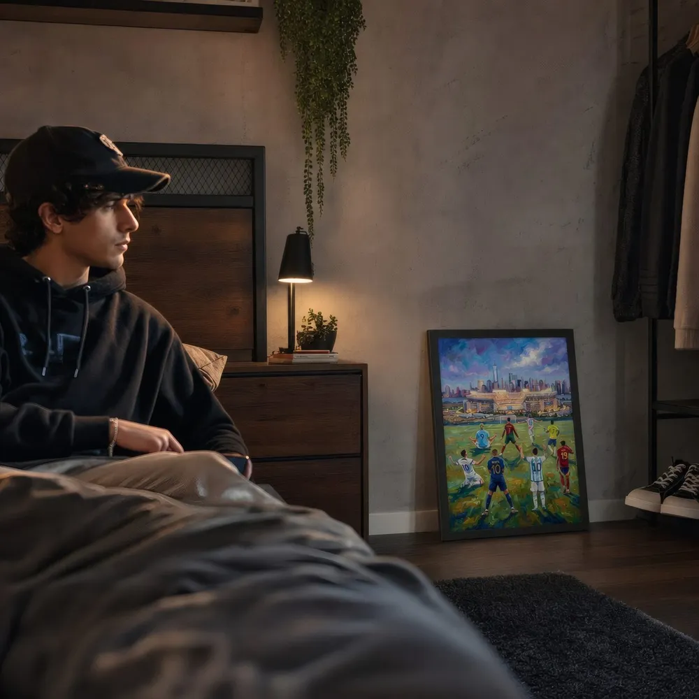 Legends: Styled room, from the listing. Frame not included